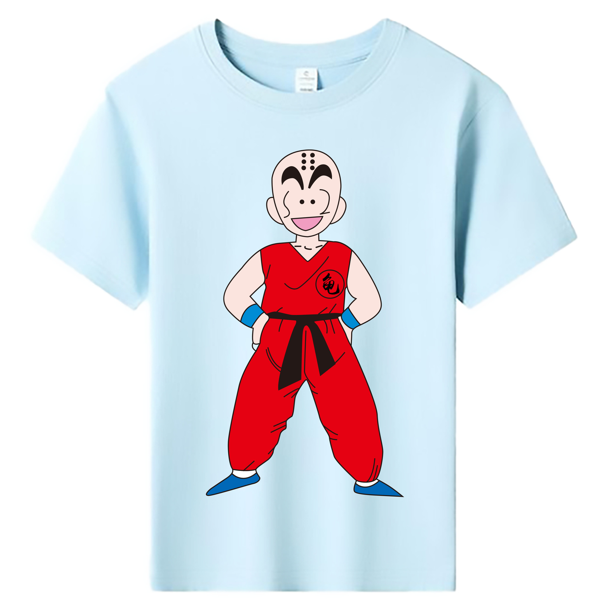 （画像用） ドラゴンボール クリリン DRAGON BALL krillin 綿100％キッズTシャツ（フロントプリント）